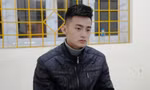 Phạm Hoàng Phúc tại cơ quan công an -Ảnh: CB