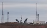 Tàu Soyuz tại cảng vũ trụ Baikonur Cosmodrome, Kazakhstan, ngày 21/3. (Ảnh: Reuters)