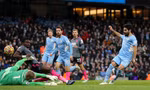 Dội mưa bàn thắng vào lưới Leicester, Man City thống trị ngôi đầu Ngoại hạng Anh