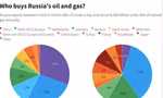 Tỷ lệ các quốc gia mua dầu và khí đốt của Nga. (Đồ hoạ: Reuters)