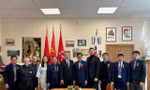 Đoàn đại biểu cấp cao Trung ương Đoàn TNCS Hồ Chí Minh chào xã giao Bí thư thứ nhất Đảng Cộng sản Belarus 
