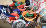 Cá linh - đặc sản mùa nước nổi miền Tây Ảnh: C.K &nbsp; 