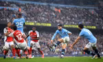Arsenal đánh rơi 2 điểm phút bù giờ cuối cùng trong màn đại chiến kịch tính cùng Man City