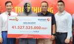 Anh H.M.H đến từ Hà Giang vừa nhận giải thưởng Jackpot trị giá 41,5 tỷ đồng. 