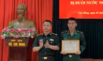 Bộ đội Biên phòng Cao Bằng biểu dương chiến sĩ dũng cảm cứu bé gái thoát khỏi dòng nước lũ