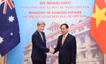 Ngoại trưởng Úc Penny Wong gặp Bộ trưởng Ngoại giao Bùi Thanh Sơn trong chuyến thăm Việt Nam hồi tháng 6. (Ảnh: Như Ý)