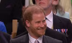 Hoàng tử Harry cười nói vui vẻ với mọi người xung quanh trong buổi lễ. (Ảnh: Daily Mail) 