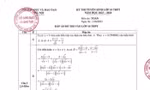 Hà Nội công bố đáp án môn Toán kỳ thi tuyển sinh lớp 10 