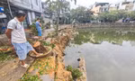 Hồ Bàu Sen ở Quy Nhơn sạt lở nghiêm trọng sau mưa