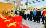 Truy điệu, an táng 11 hài cốt liệt sĩ hy sinh trên nước bạn Lào