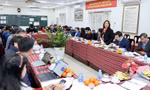 Đoàn kiểm tra của Bộ GD-ĐT tới khảo sát, nắm bắt tình hình và làm việc tại Trường THCS Phan Chu Trinh, quận Ba Đình, Hà Nội.