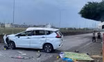 CLIP: Ô tô đâm dải phân cách ở Quảng Ngãi làm 2 người tử vong