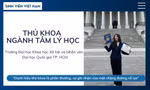 Thủ khoa ngành Tâm lý học: 'Danh hiệu thủ khoa là phần thưởng, sự ghi nhận của một chặng đường nỗ lực'