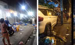 Ô tô 'san bằng' quán nhậu trên vỉa hè, cuốn 3 người vào gầm 