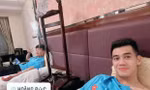 Hoàng Đức, Tiến Linh phải truyền nước khi vừa về đến Hà Nội 