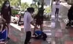 Hình ảnh nữ sinh Hải Phòng bị nhóm bạn đánh tập thể. 
