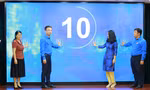 Các đại biểu nhấn nút phát động cuộc thi tương tác trực tuyến “Thanh niên chuẩn - Nói không với định kiến giới”.