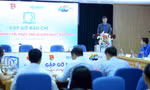 Anh Bùi Quang Huy, Ủy viên dự khuyết T.Ư Đảng, Bí thư Thường trực T.Ư Đoàn, Chủ tịch T.Ư Hội SVVN phát biểu tại chương trình. Ảnh: Dương Triều