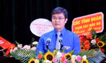 Anh Bùi Quang Huy, Ủy viên dự khuyết T.Ư Đảng, Bí thư thường trực T.Ư Đoàn phát biểu tại Đại hội. Ảnh: Trọng Tài