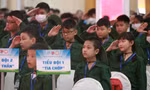 "Các chiến sĩ nhí" tại lễ xuất quân Học kỳ trong quân đội ngày 5/6