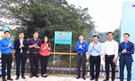 Gắn biển công trình thanh niên thuộc dự án đường Vành đai 4- Vùng Thủ đô