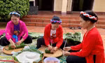 Nghệ nhân thủ phủ cà phê gói bánh chưng, giã bánh giầy dâng cúng các vua Hùng