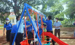 Khu vui chơi tại điểm trường thuộc xã vùng 3 của tỉnh Đắk Lắk