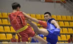 Các vận động viên tranh tài tại Giải wushu Hà Nội mở rộng lần thứ I năm 2025.