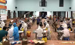 Sinh viên ĐH Y - Dược Thái Nguyên tham gia phòng chống dịch tại Bắc Ninh - Ảnh: NVCC 