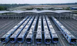 Đoàn tàu metro số 1 TPHCM tại depot Long Bình (TP Thủ Đức) Ảnh: Duy Anh