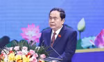 Chủ tịch Quốc hội Trần Thanh Mẫn phát biểu tại hội nghị.