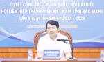Bí thư Trung ương Đoàn Nguyễn Ngọc Lương duyệt Đại hội Hội LHTN tỉnh Bắc Giang 