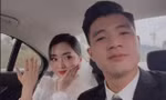 Cầu thủ Hà Đức Chinh bất ngờ tổ chức lễ ăn hỏi cùng bạn gái hot girl 
