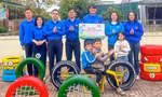 Khu vui chơi trẻ em từ lốp xe tái chế