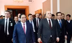 Thủ tướng Phạm Minh Chính cùng Thủ tướng Nga Mikhail Mishustin dự chương trình biểu diễn nghệ thuật
