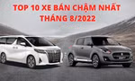 Top 10 xe có doanh số thấp nhất tháng 8