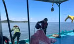 Cháy tàu bán xăng dầu ở Móng Cái, 3 người bị thương