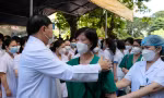 Bệnh viện Phụ sản Trung ương tiễn 122 y bác sĩ vào chi viện TPHCM chống dịch trong thời điểm dịch bệnh diễn ra căng thẳng 