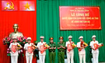 Công an tỉnh Bình Thuận điều động, bổ nhiệm nhiều cán bộ chủ chốt