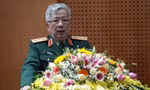 Thượng tướng Nguyễn Chí Vịnh, Thứ trưởng Bộ Quốc phòng phát biểu tại hội nghị. Ảnh: Nguyễn Minh