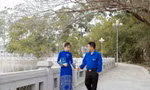 Cặp đôi diện áo Đoàn trong ngày kết duyên