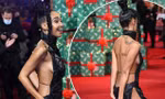 Ngôi sao ‘The X Factor’ liên tục che chắn trên thảm đỏ vì mặc váy quá bạo