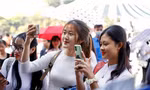 Sinh viên trường ĐH Sư phạm Hà Nội trong lễ khai giảng năm 2020. Ảnh: Như Ý