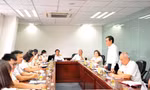 Đoàn công tác của Tổng cục Thuế làm việc với Cục Thuế Hà Nội. 