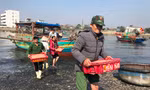 Thuyền ra khơi trúng đậm, đội bốc vác thuê tất bật những ngày đầu năm