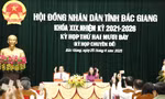 HĐND tỉnh Bắc Giang thông qua nghị quyết hợp nhất với tỉnh Bắc Ninh. Ảnh: Nguyễn Thắng