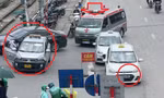 Cận cảnh xe taxi làm mờ biển số để trốn phạt nguội