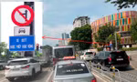 Lái xe lúng túng với các biển báo trên tuyến đường phân làn Võ Chí Công