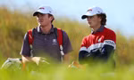 Nick Dunlap và Luke Clanton trong một giải đấu.