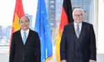 Chủ tịch nước Nguyễn Xuân Phúc gặp Tổng thống Đức Frank-Walter Steinmeier. (Ảnh: Thống Nhất/TTXVN)